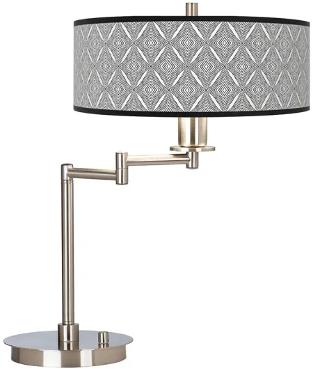 Giclee Gallery Moroccan Diamonds II Adjustable Swing Arm LED Desk Lamp