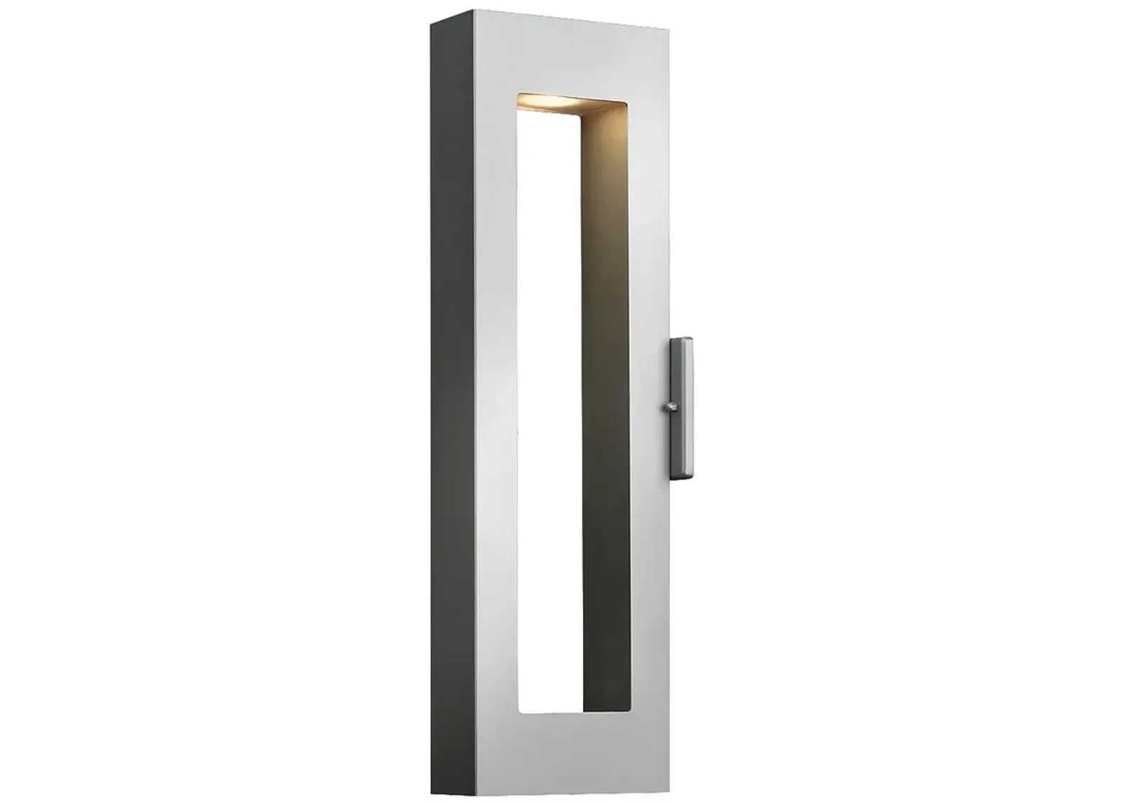 Atlantis 24" High Titanium Socketed LED Outdoor Wall Light