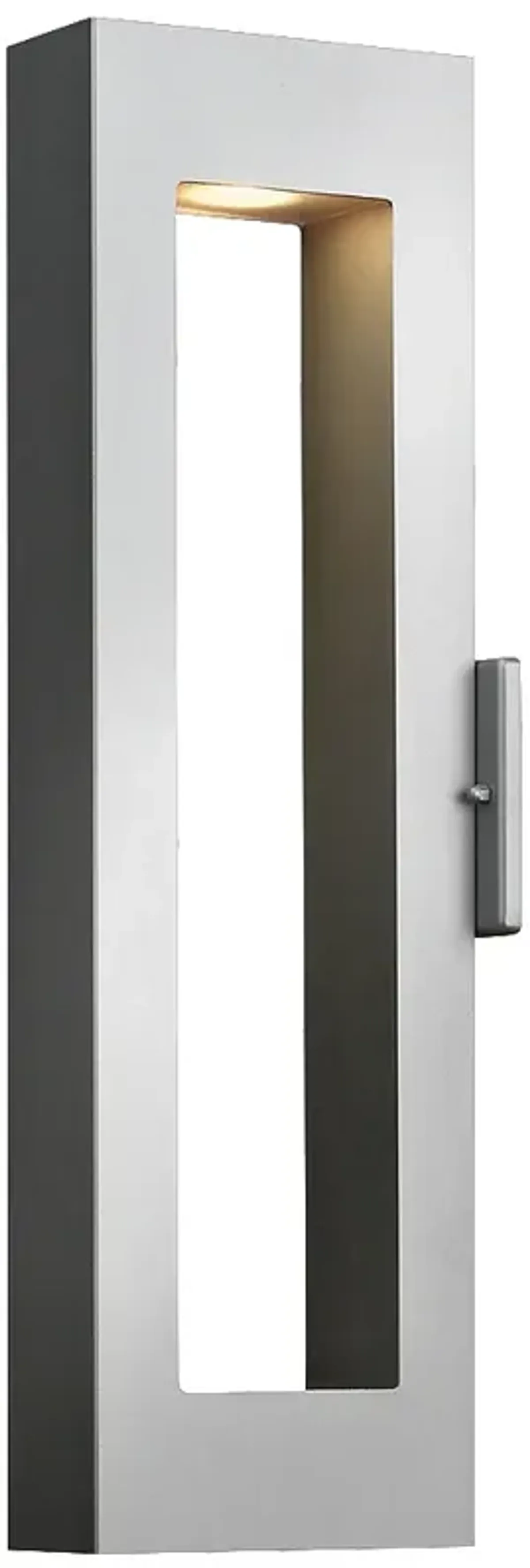 Atlantis 24" High Titanium Socketed LED Outdoor Wall Light