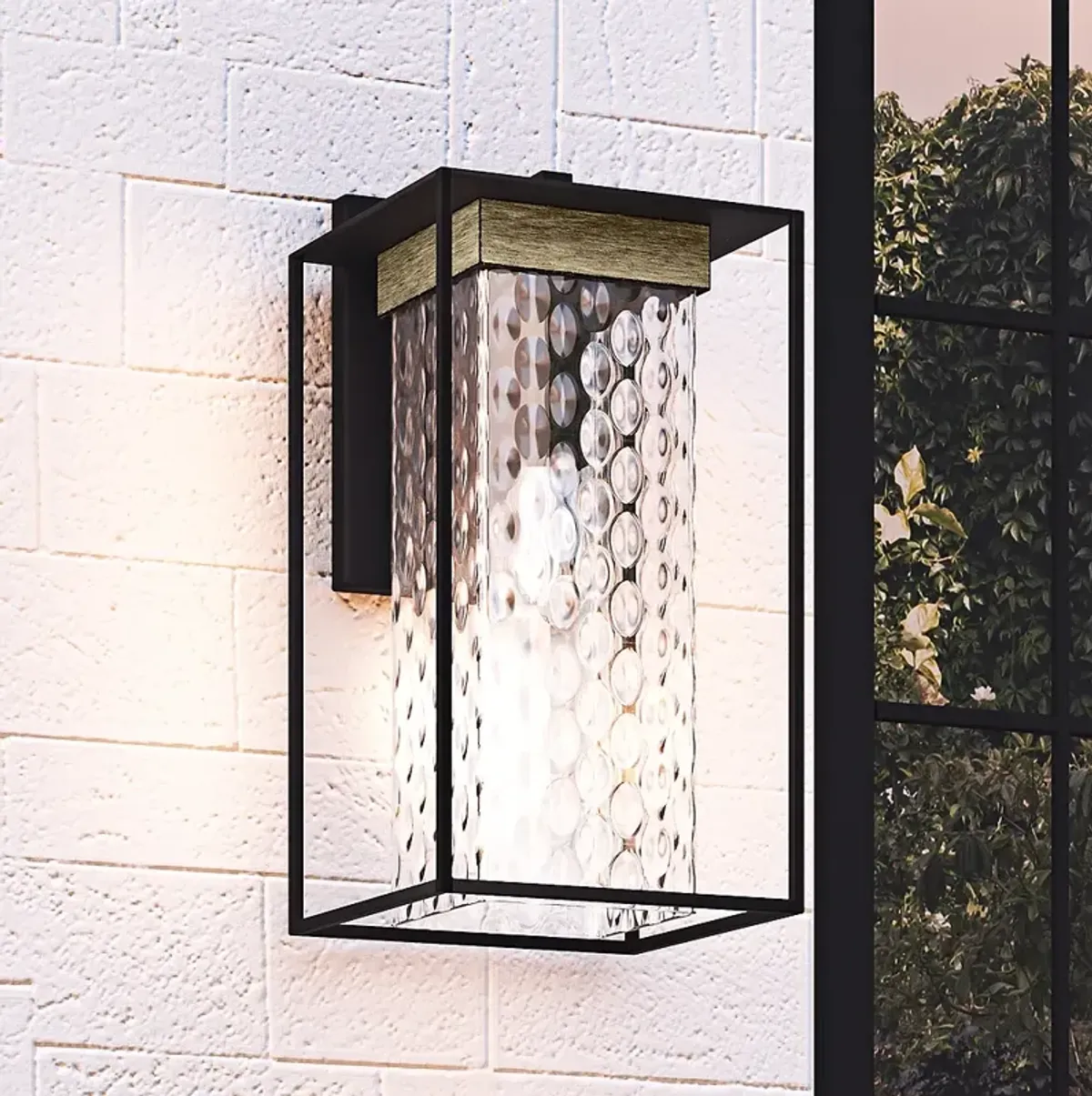 Longwood 1-Light Matte Black Outdoor Wall Lantern