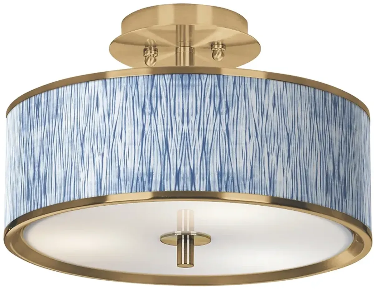 Beachcomb Gold 14" Wide Ceiling Light