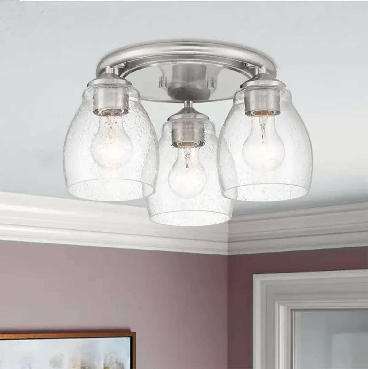 WINSLEY - 3 LIGHT SEMI FLUSH