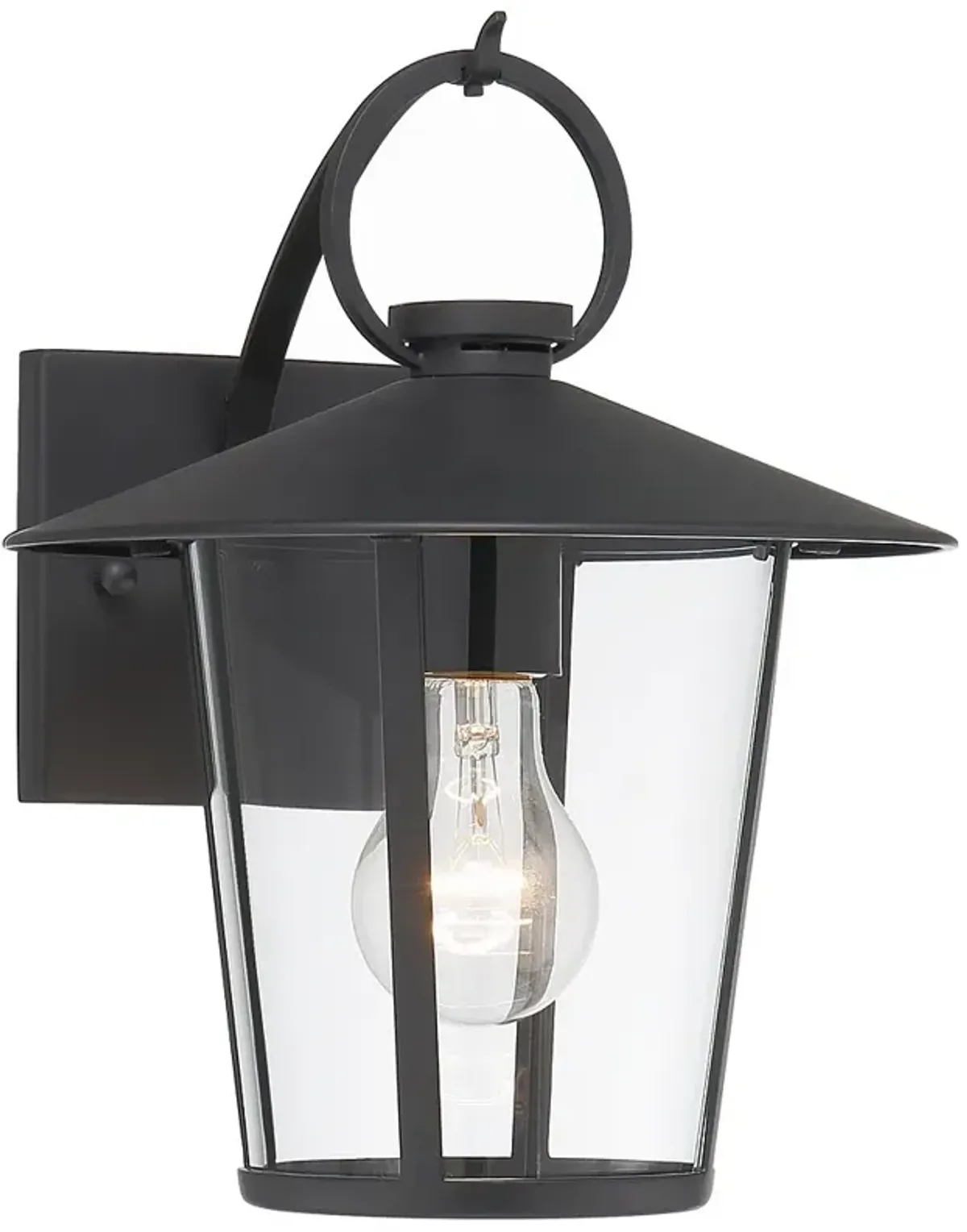 Andover 1 Light Matte Black Outdoor Wall Mount