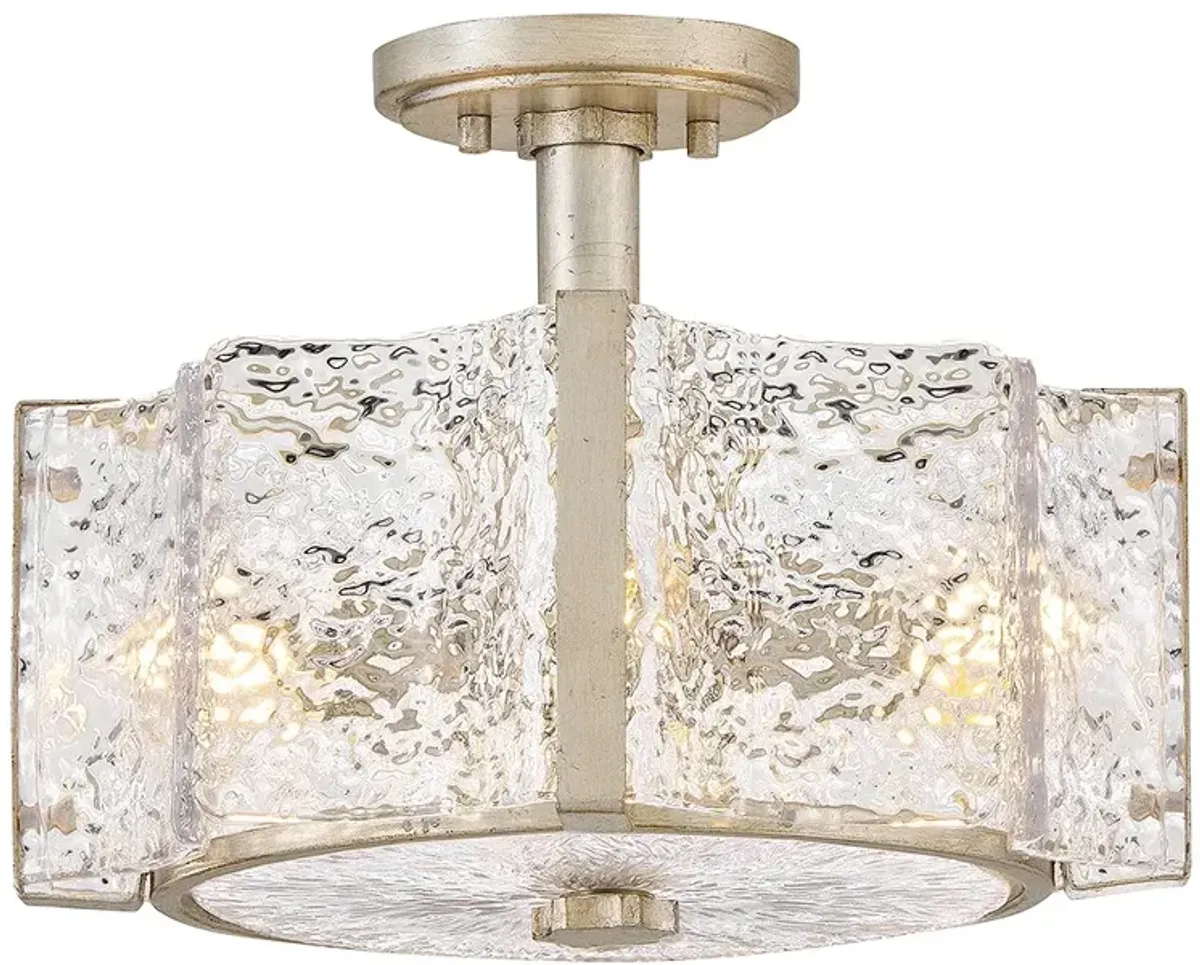 Fredrick Ramond Interior Florian Medium Semi-Flush Mount 14.25" Glacia