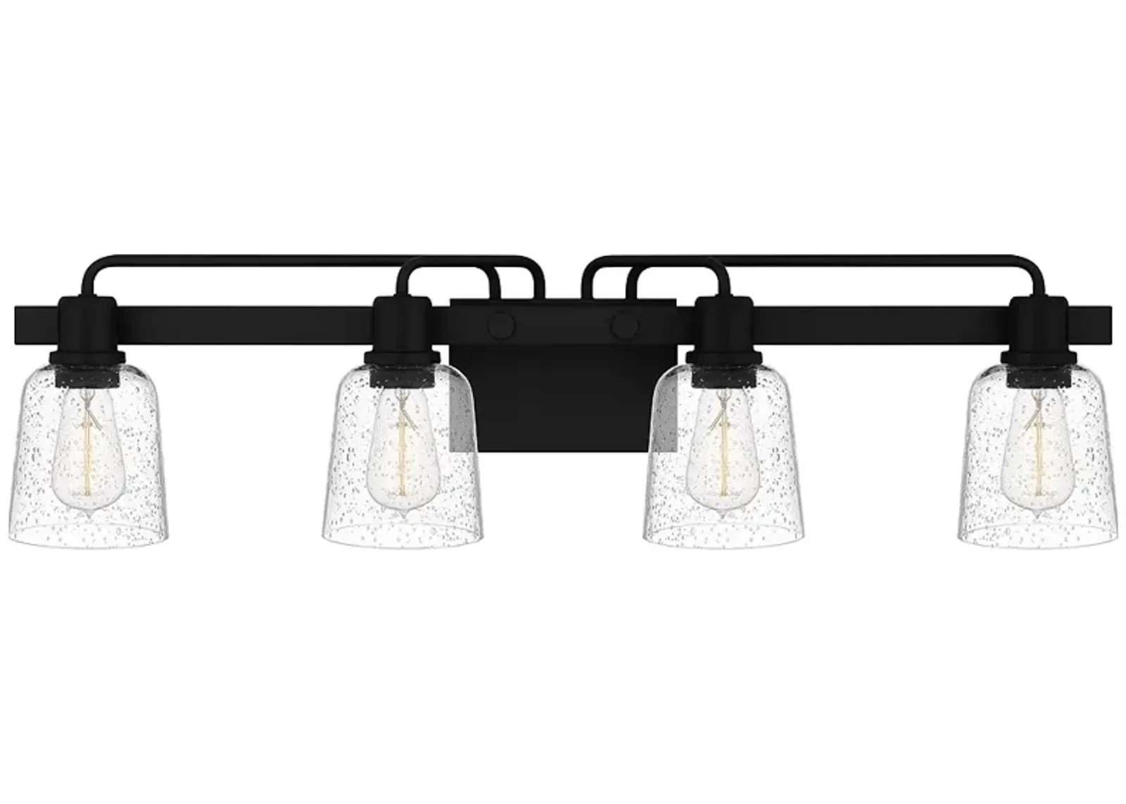 Lydia 4-Light Matte Black Vanity Light