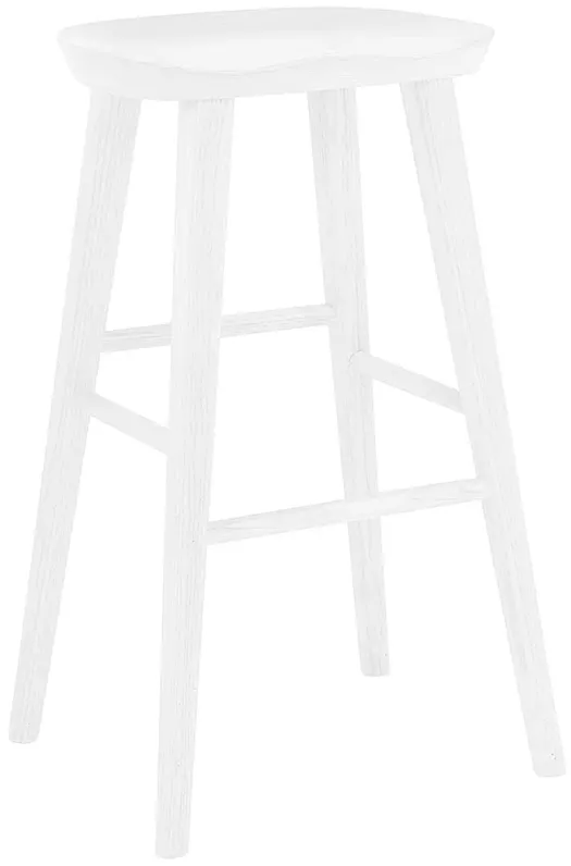 Vieno 29 1/2" White Wood Bar Stool