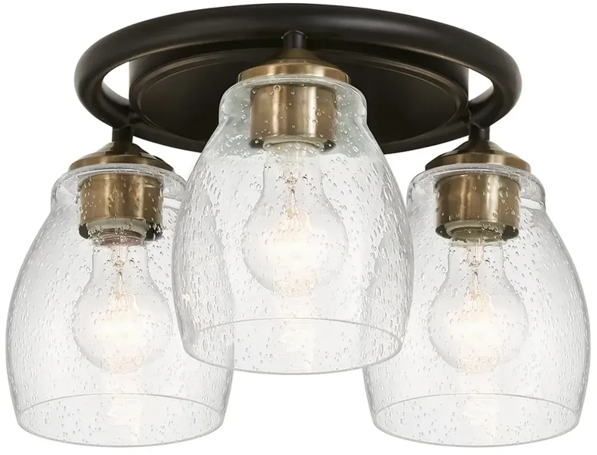 Minka Lavery Winsley 15" Wide 3-Light Semi-Flush Ceiling Light