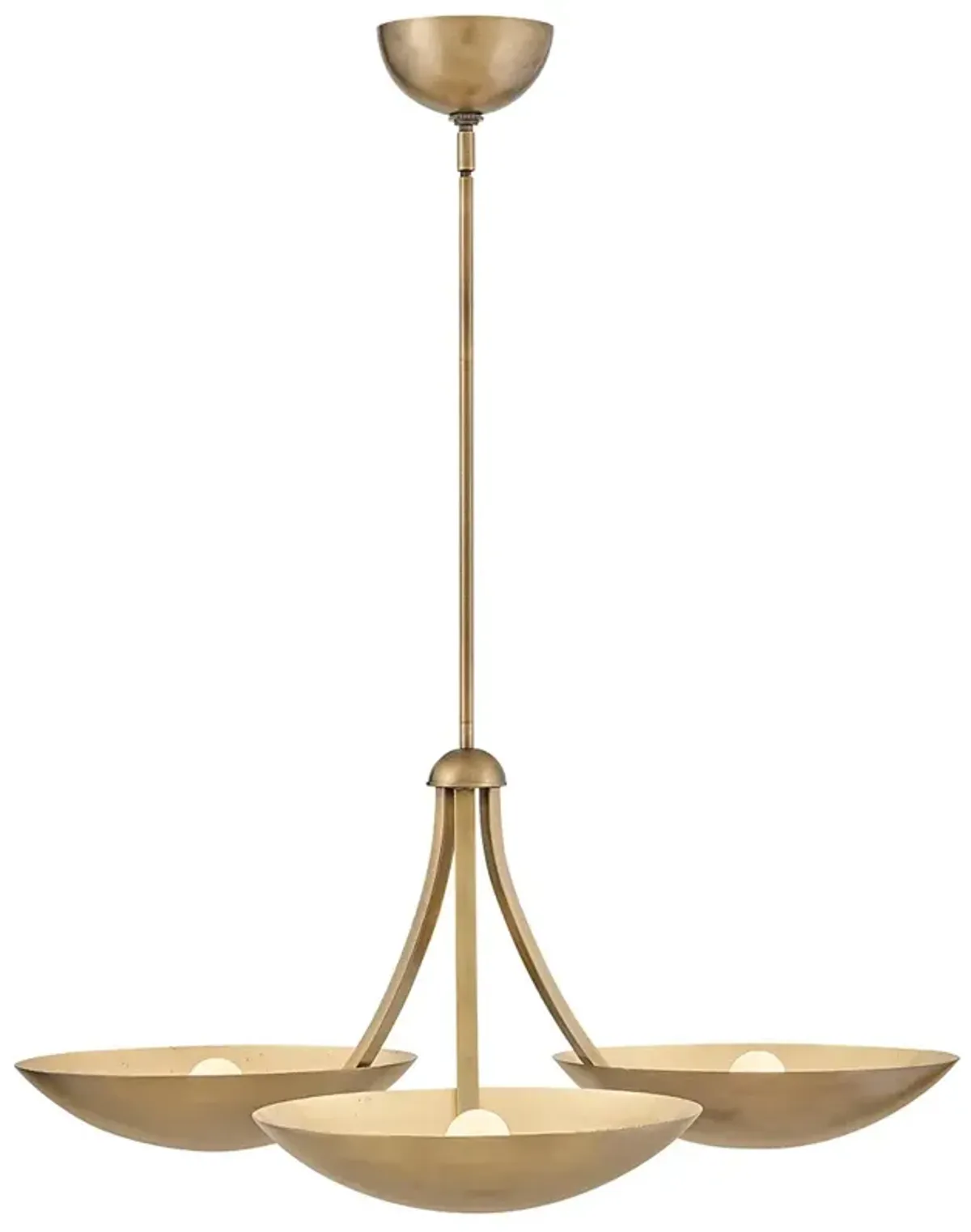 Fredrick Ramond Interior Glenn Large Chandelier 36" Heritage Brass