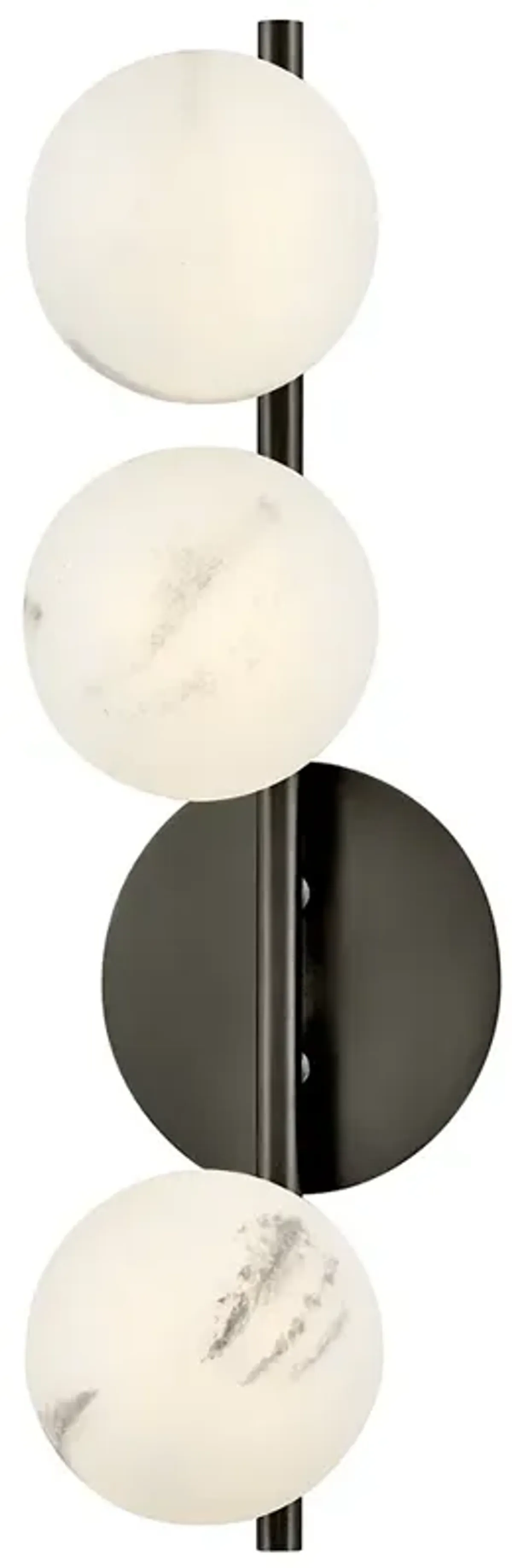 Fredrick Ramond Interior Selene Large Three Light Sconce 6" Black Oxid