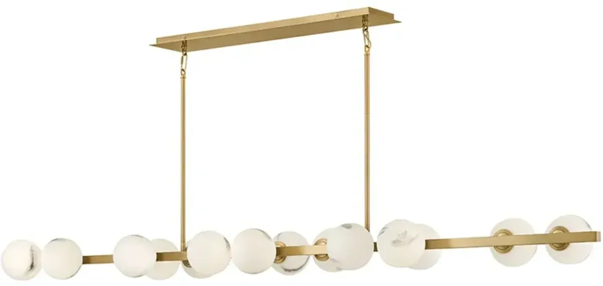 Fredrick Ramond Interior Selene Large Fourteen Light Linear 74" Brass