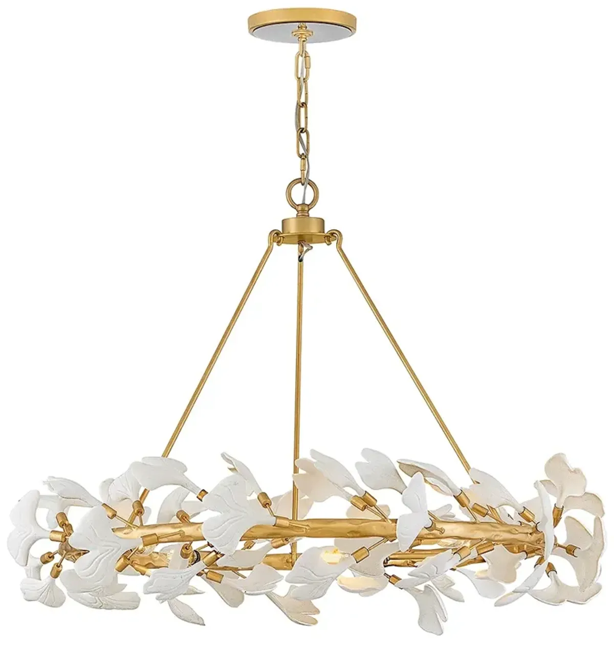 Fredrick Ramond Interior Audra Large Ring Chandelier 36" Deluxe Gold