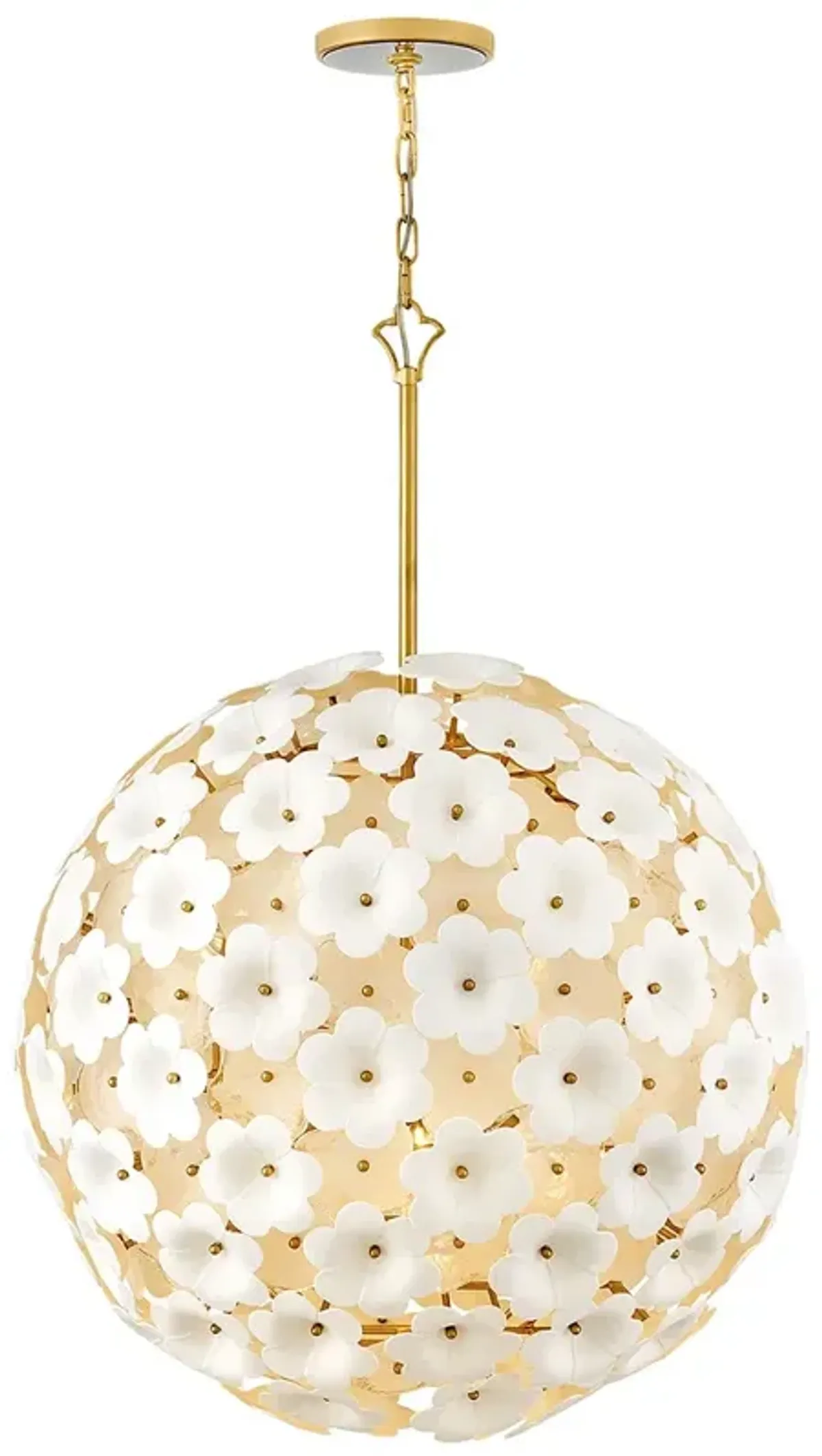 Fredrick Ramond Interior Marianne Medium Globe Chandelier 28" Deluxe G