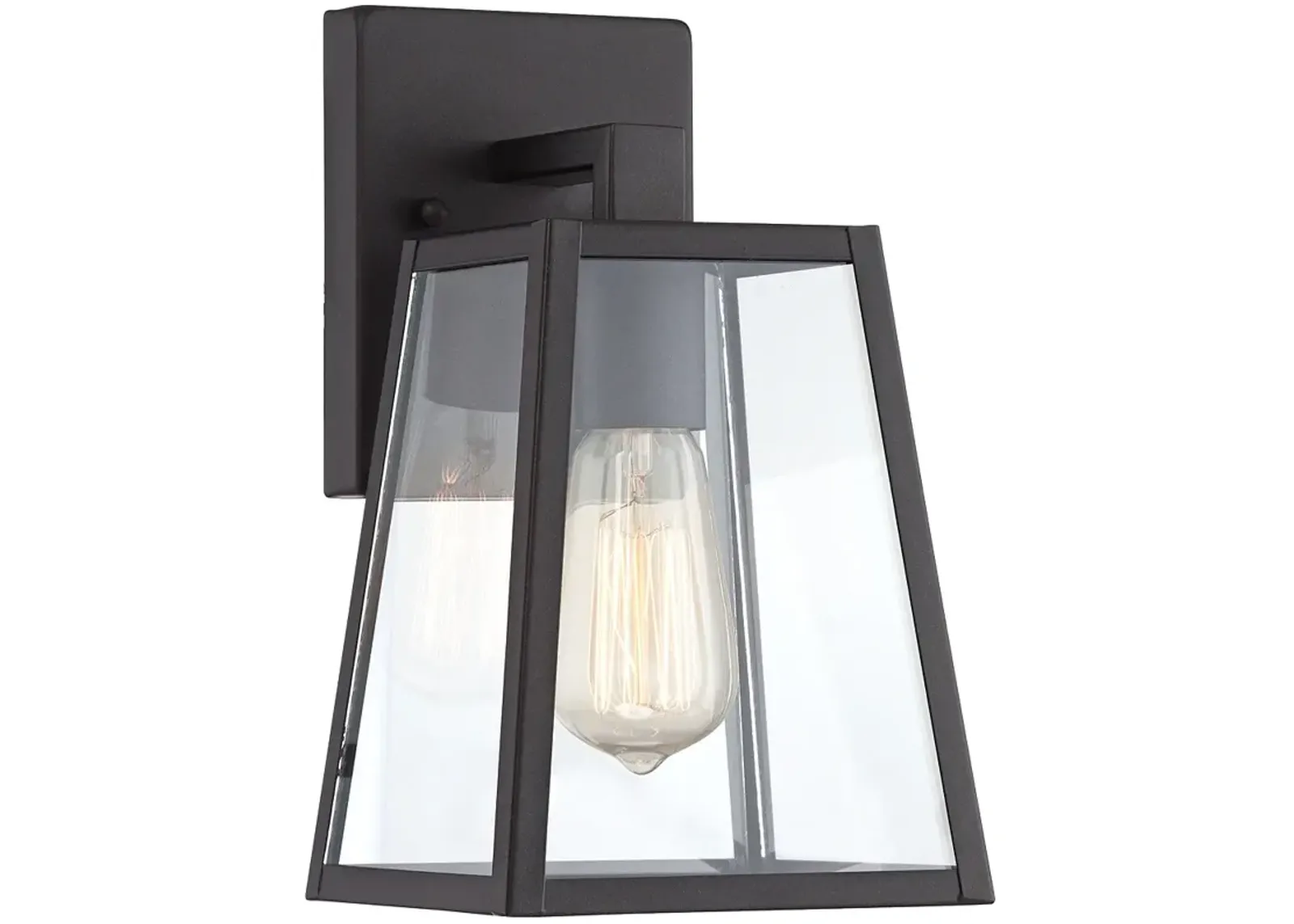 Arrington 10 3/4" High Mystic Black Finish Lantern Wall Sconce