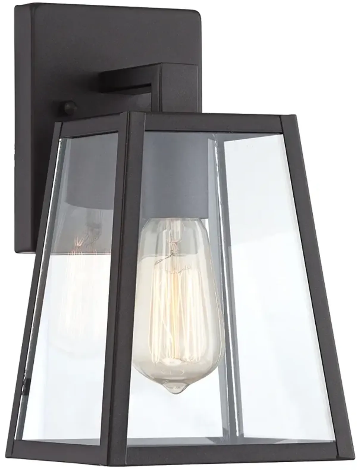 Arrington 10 3/4" High Mystic Black Finish Lantern Wall Sconce