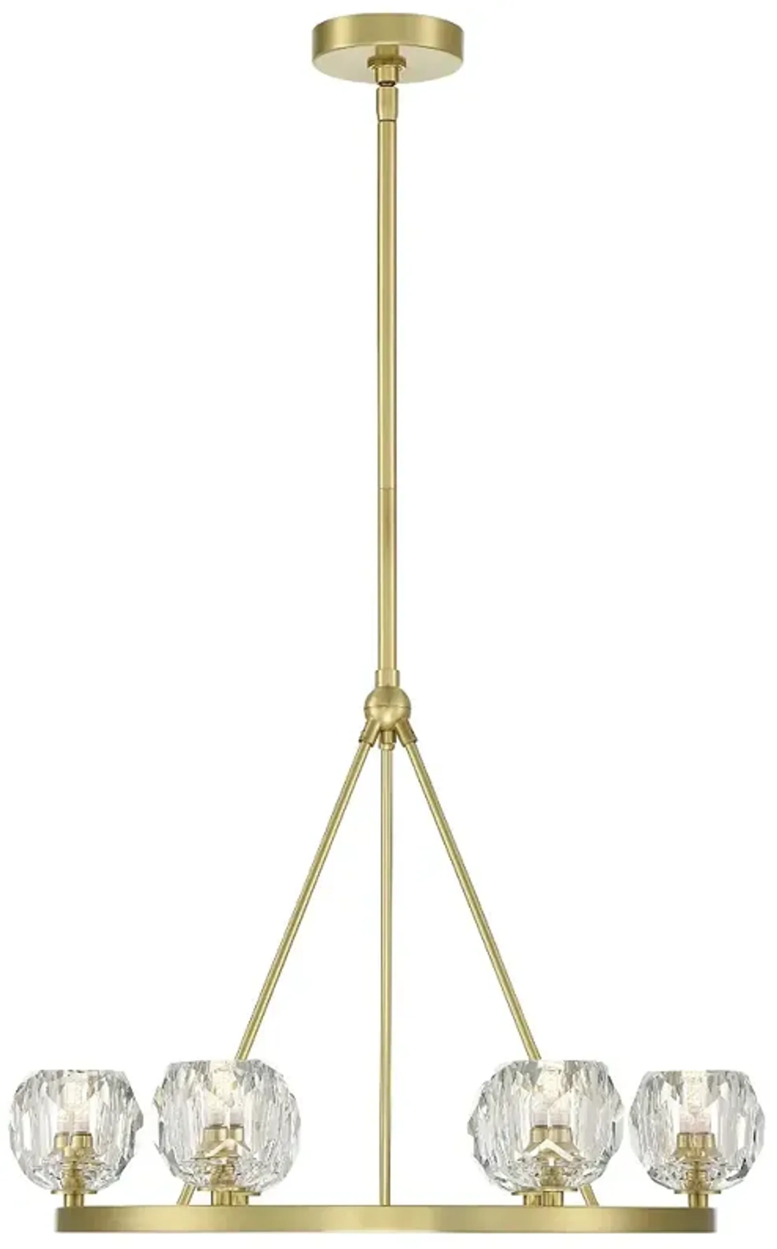 Aragon 6 Light Soft Brass Chandelier