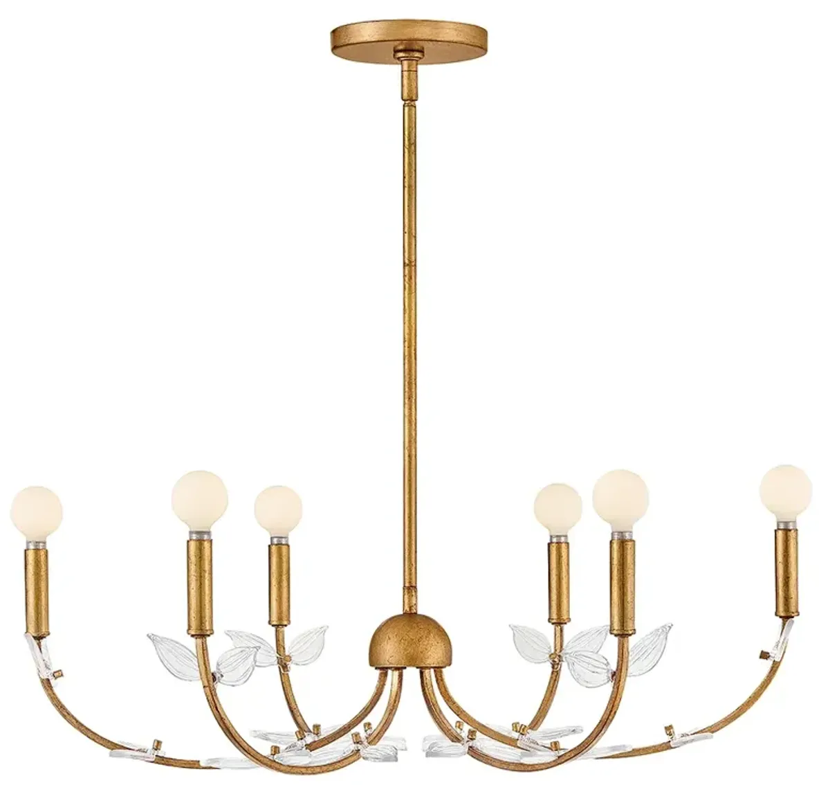 Hinkley Interior Aliso Medium Chandelier 30" Distressed Brass