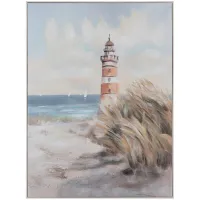 Crestview Collection Beacon Point Framed Canvas Painting