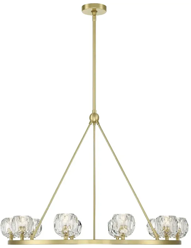 Aragon 10 Light Soft Brass Chandelier