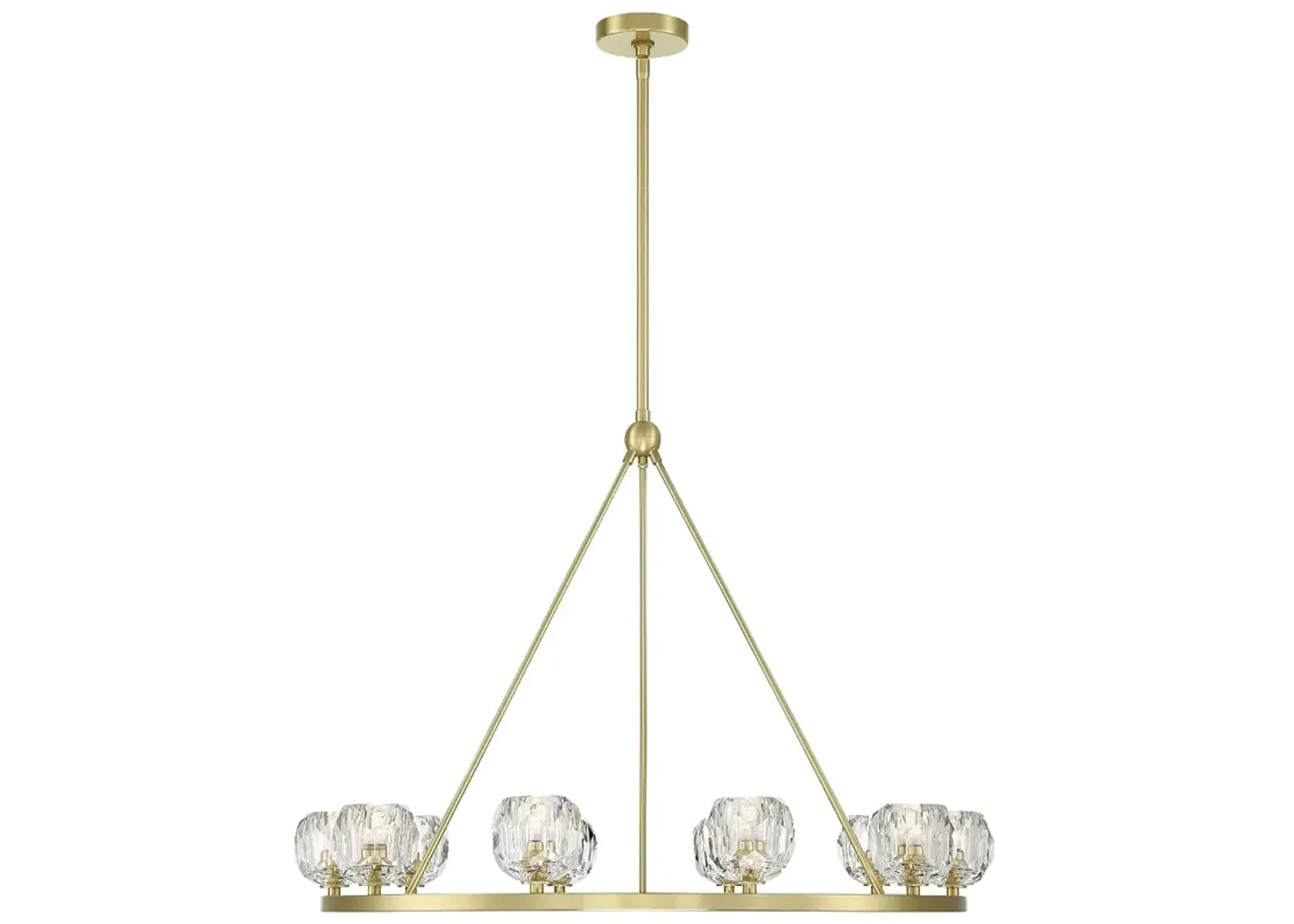 Aragon 10 Light Soft Brass Chandelier