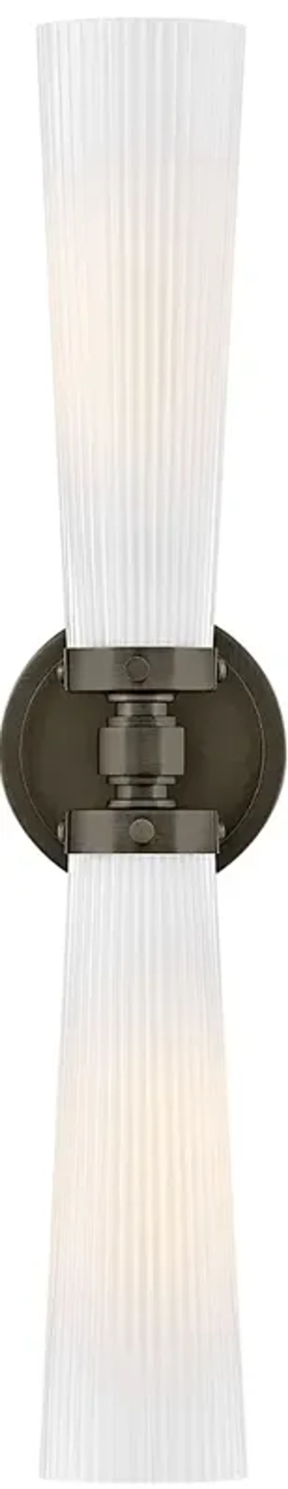 Hinkley Bath Jude Medium Two Light Vanity 5" Black Oxide