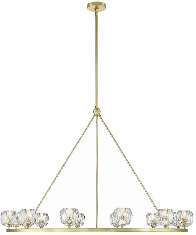 Aragon 12 Light Soft Brass Chandelier