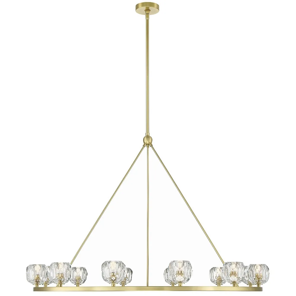 Aragon 12 Light Soft Brass Chandelier