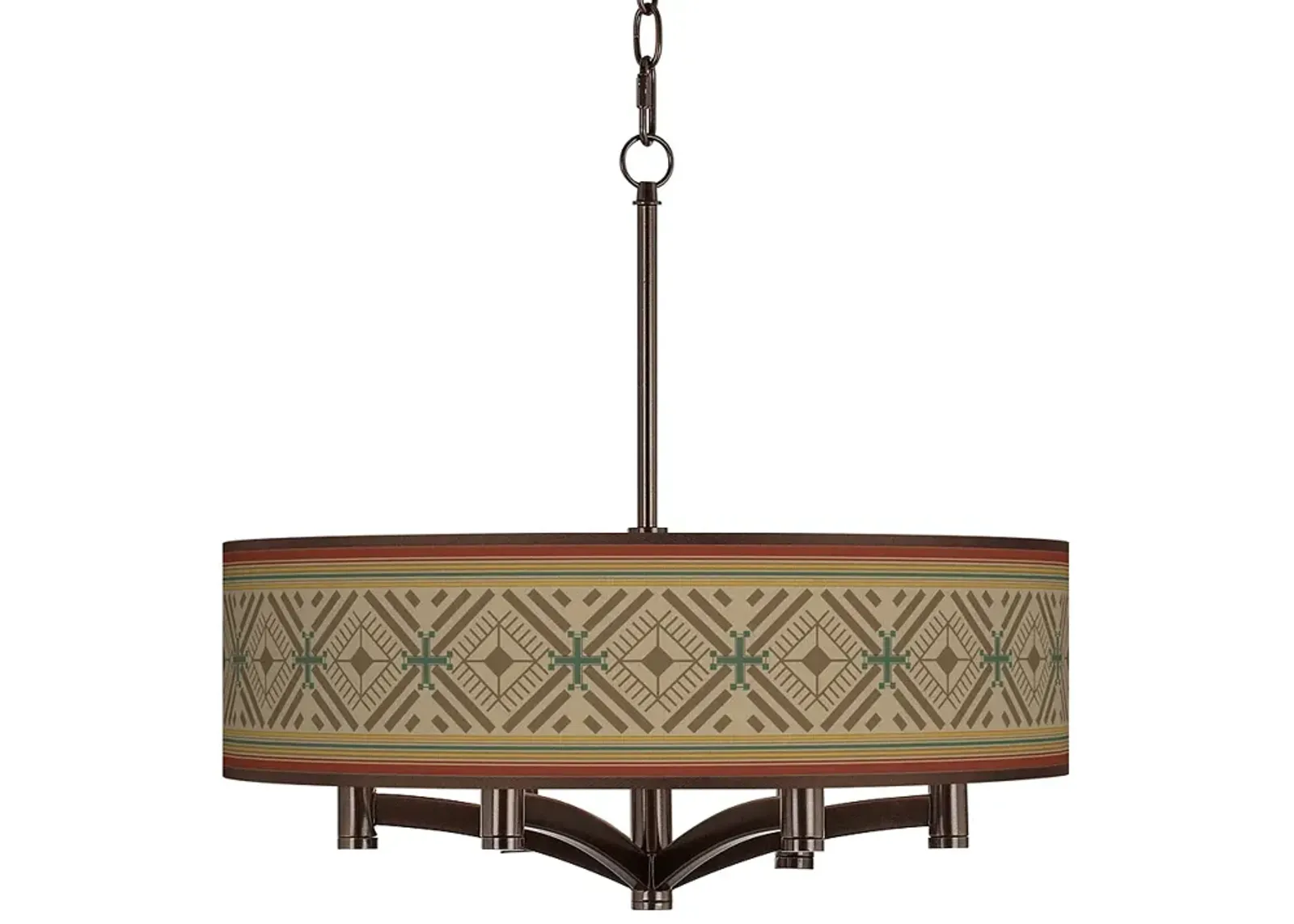 Desert Diamonds Ava 6-Light Bronze Pendant Chandelier