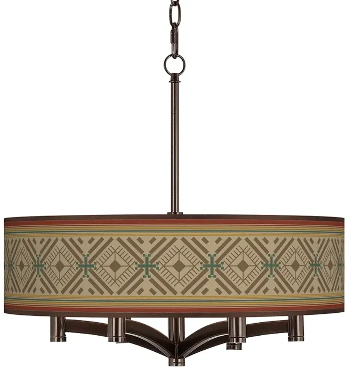 Desert Diamonds Ava 6-Light Bronze Pendant Chandelier