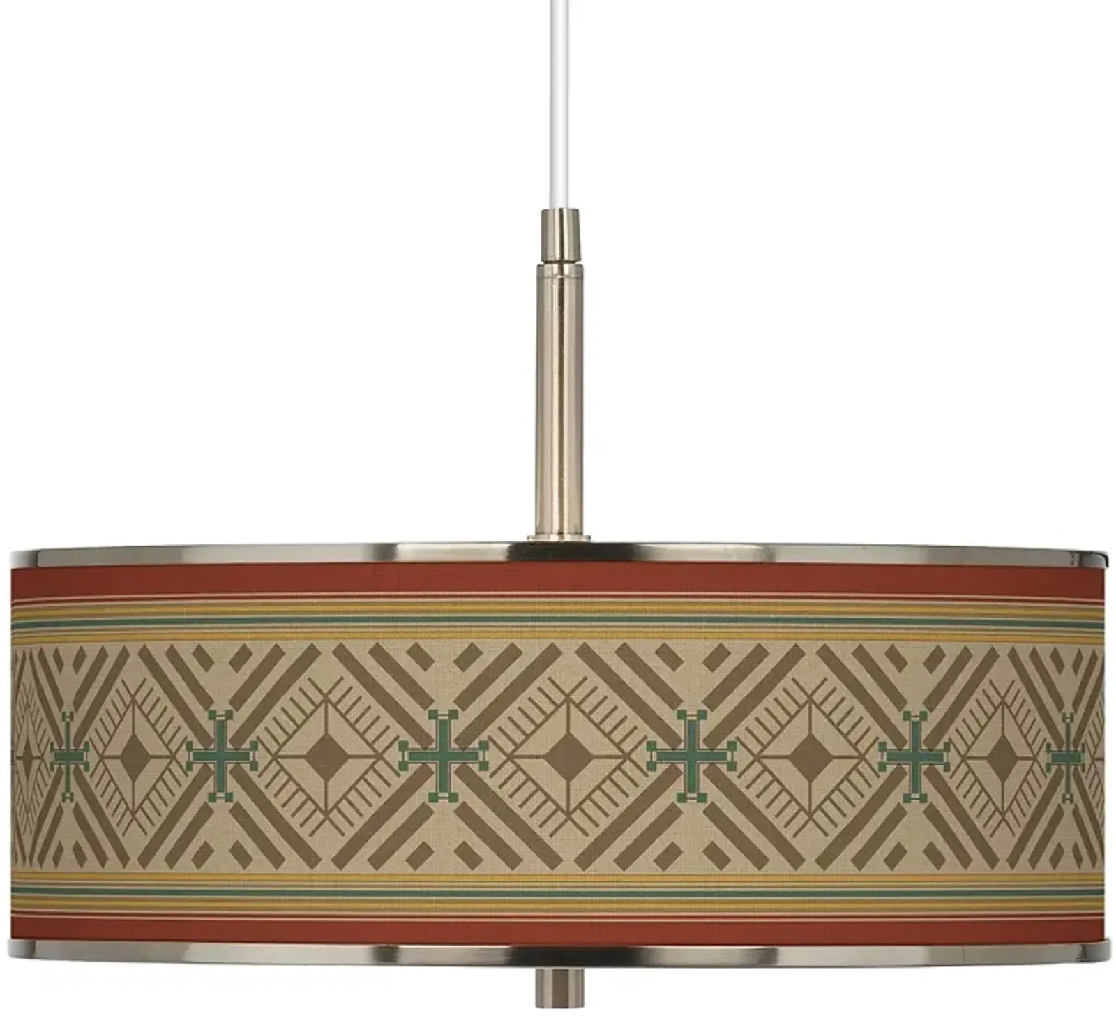 Desert Diamonds Giclee Glow 16" Wide Pendant Light