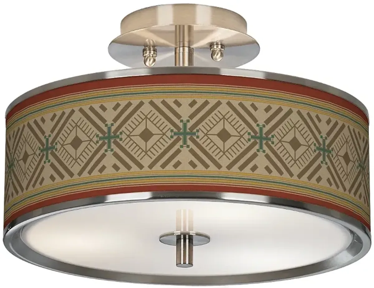 Desert Diamonds Giclee Glow 14" Wide Ceiling Light