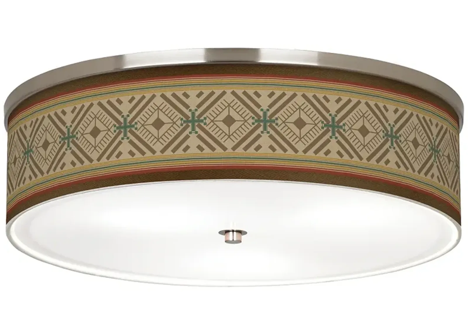 Desert Diamonds Giclee Nickel 20 1/4" Wide Ceiling Light