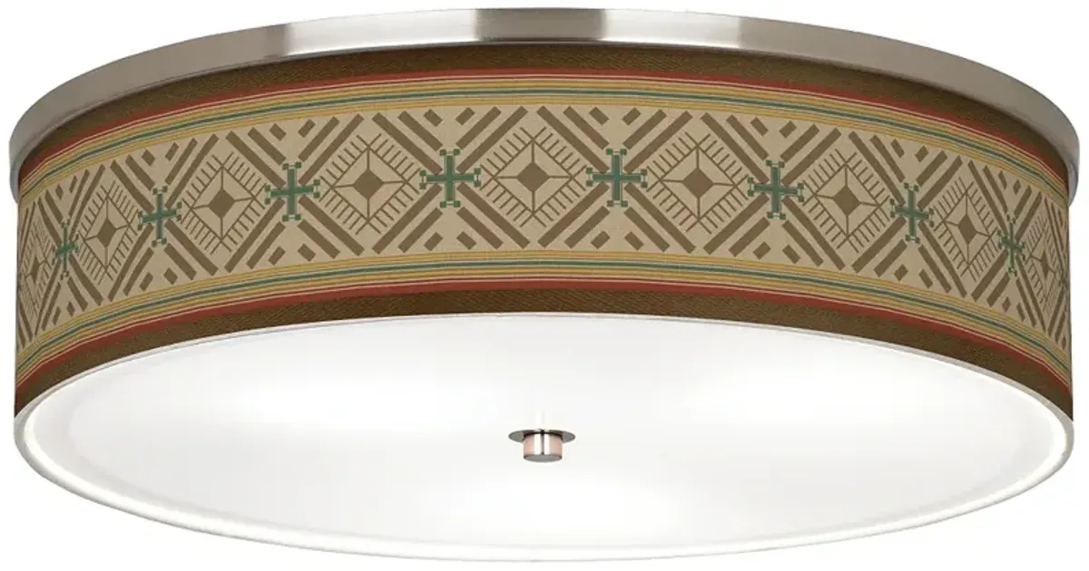 Desert Diamonds Giclee Nickel 20 1/4" Wide Ceiling Light