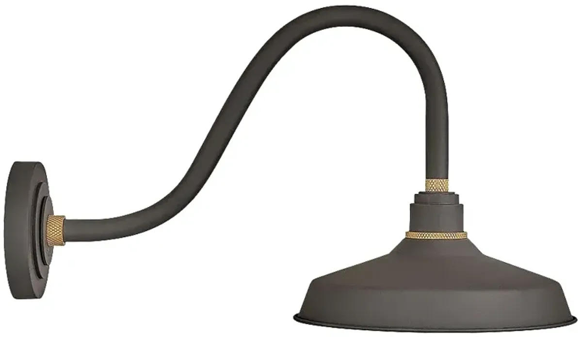 Foundry Classic 13 3/4" High Bronze Outdoor Barn Wall Light