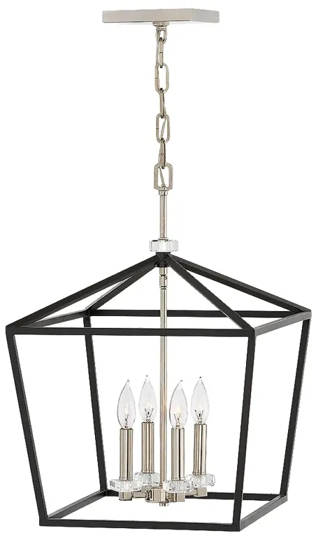 Hinkley Lighting Stinson 16" Open Black Frame Candelabra Chandelier