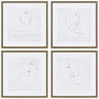 Crestview Collection Silver Expressions Framed Art Set