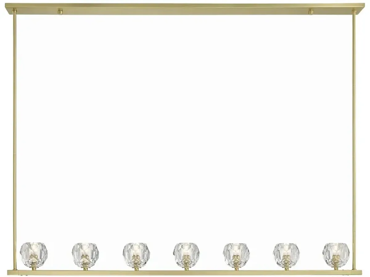 Aragon 7 Light Soft Brass Chandelier