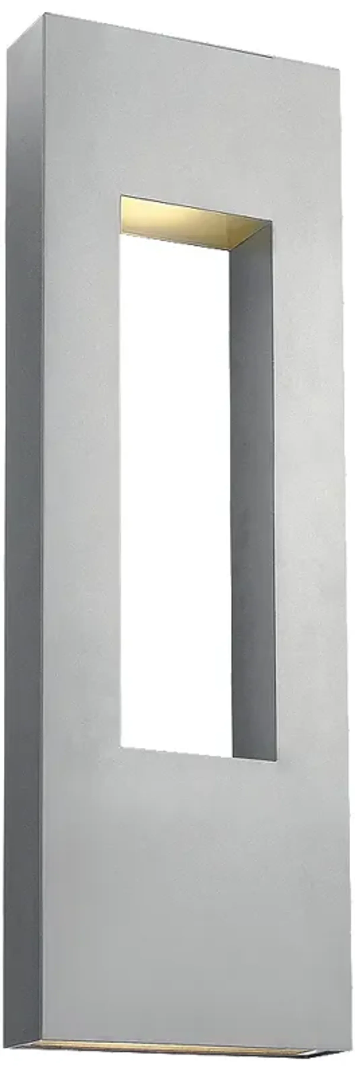 Atlantis 36" High Titanium Socketed LED Outdoor Wall Light