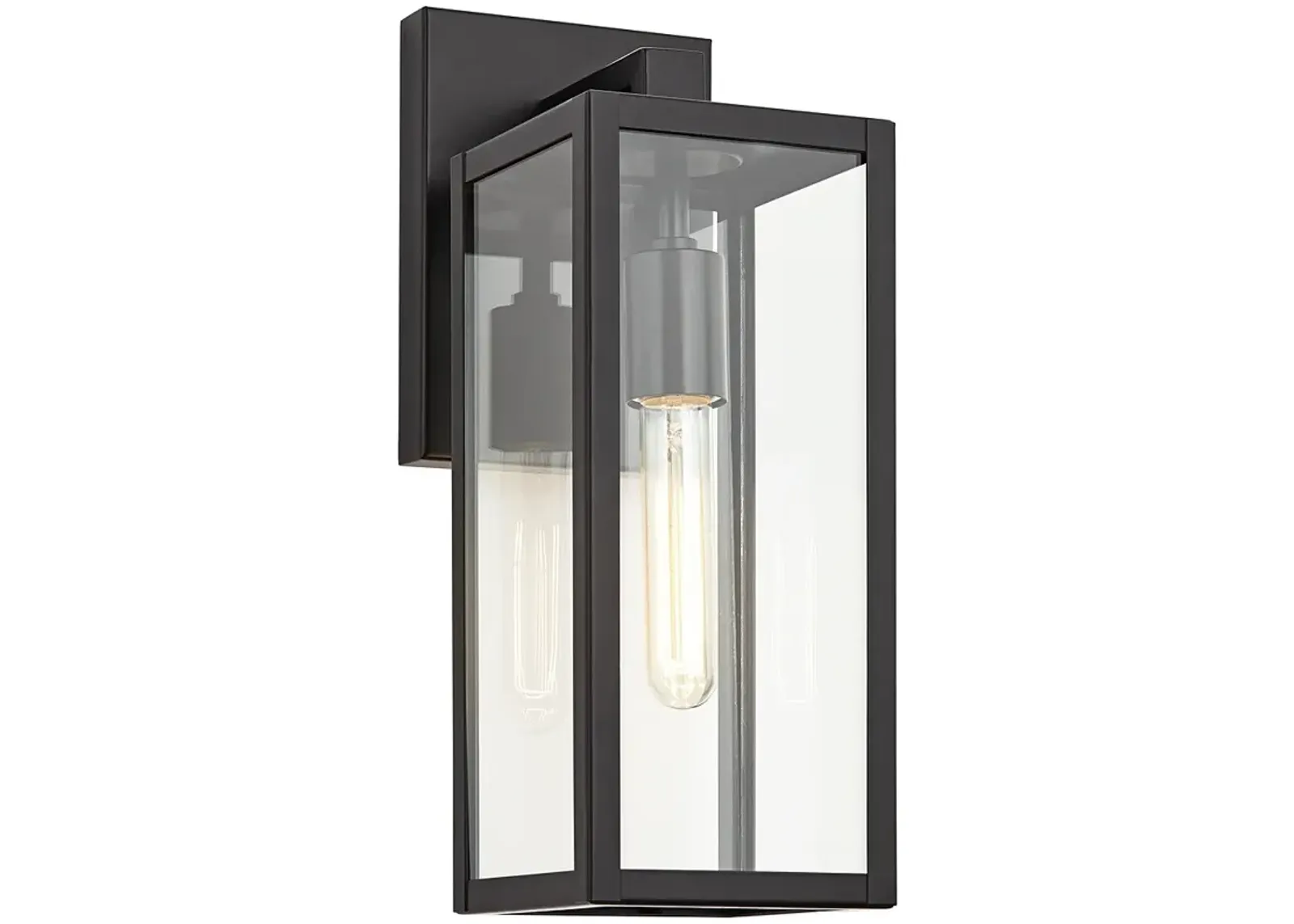 Titan 14 1/4" High Mystic Black Finish Modern Wall Sconce