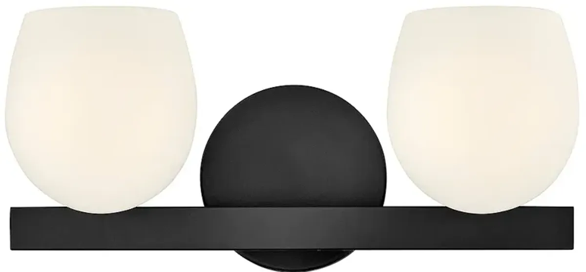 Hinkley Bath Mae Small Two Light Vanity 15" Black