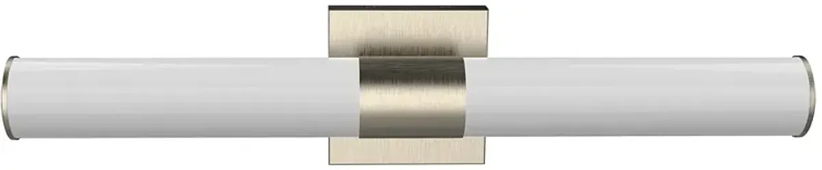 Minka Lavery 24" Wide Brushed Nickel White Cylinder LED Bath Light