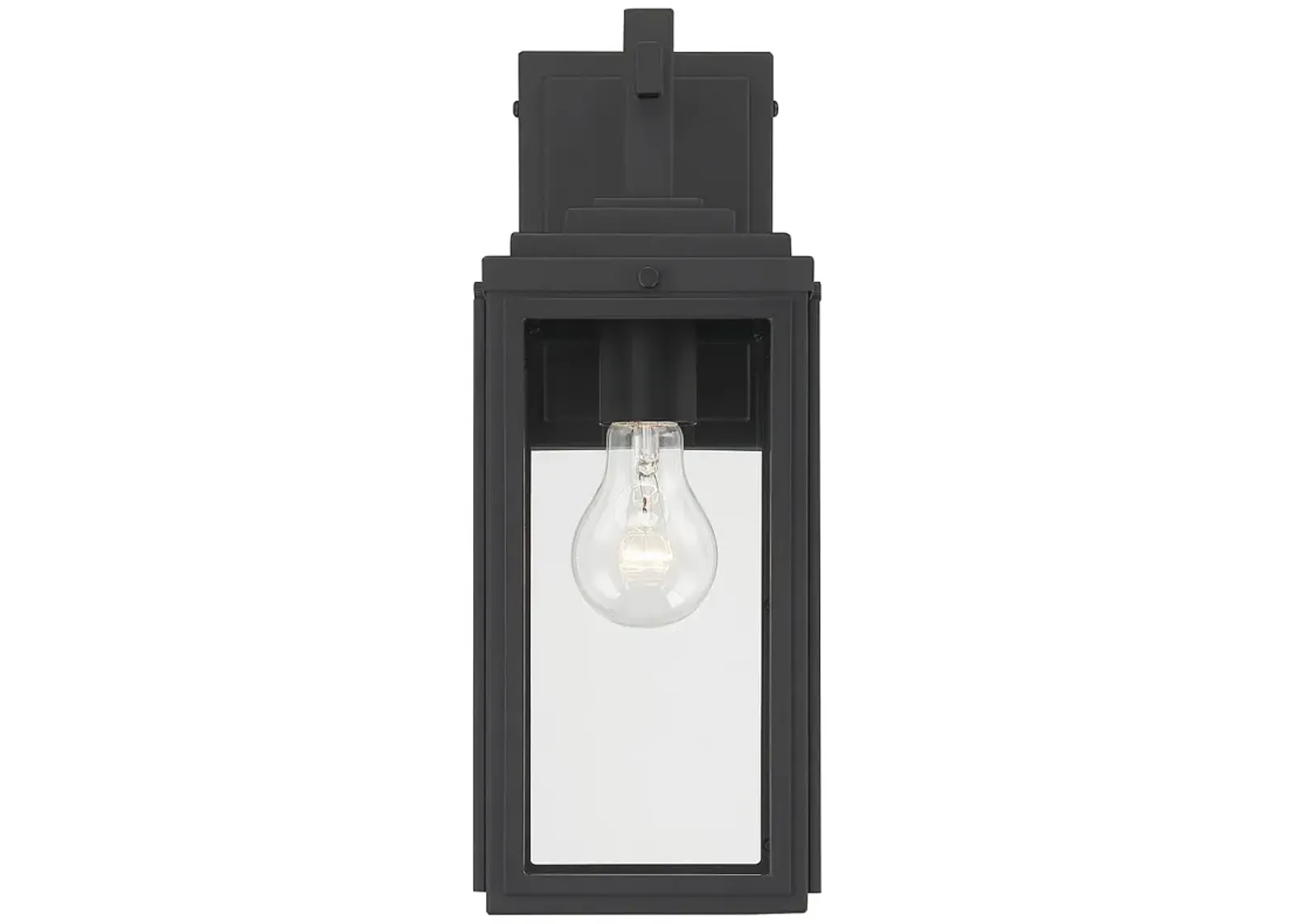 Byron 1 Light Matte Black Outdoor Wall Mount