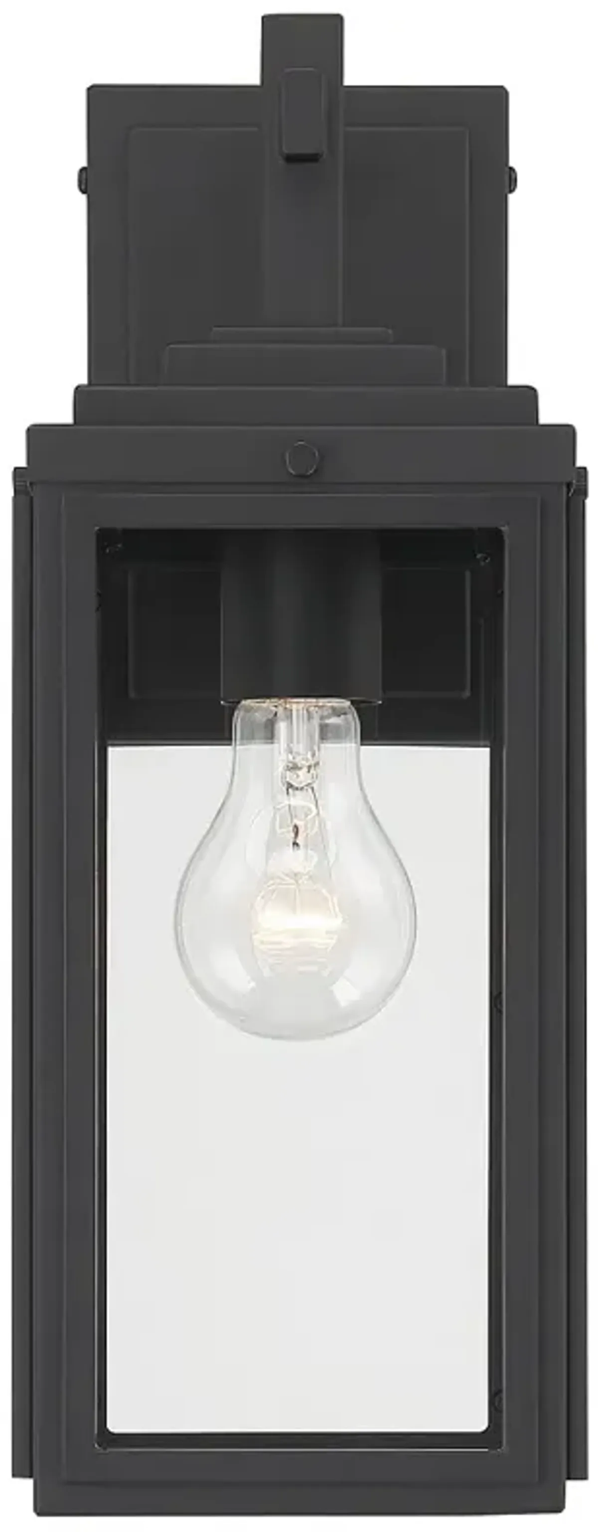 Byron 1 Light Matte Black Outdoor Wall Mount