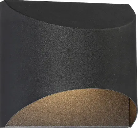 Possini Euro Ratner 5 1/2" High Black Modern LED Wall Sconce