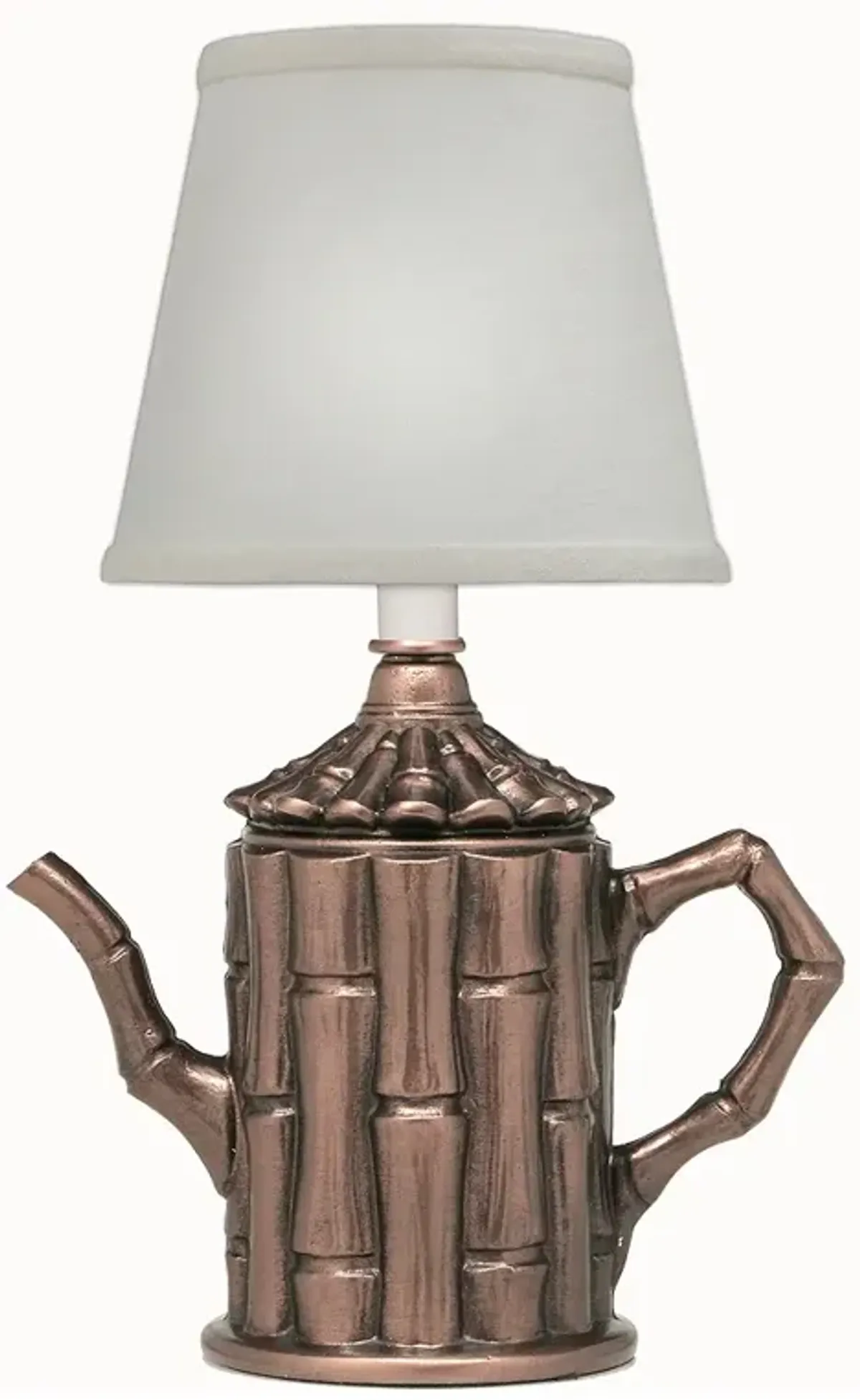 Stiffel Tea Kettle 14" High Antique Old Bronze Mini Accent Lamp