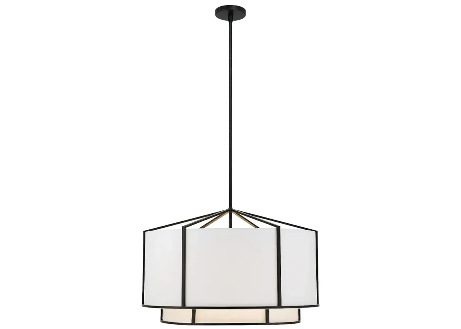 Carlyn 6 Light Black Chandelier