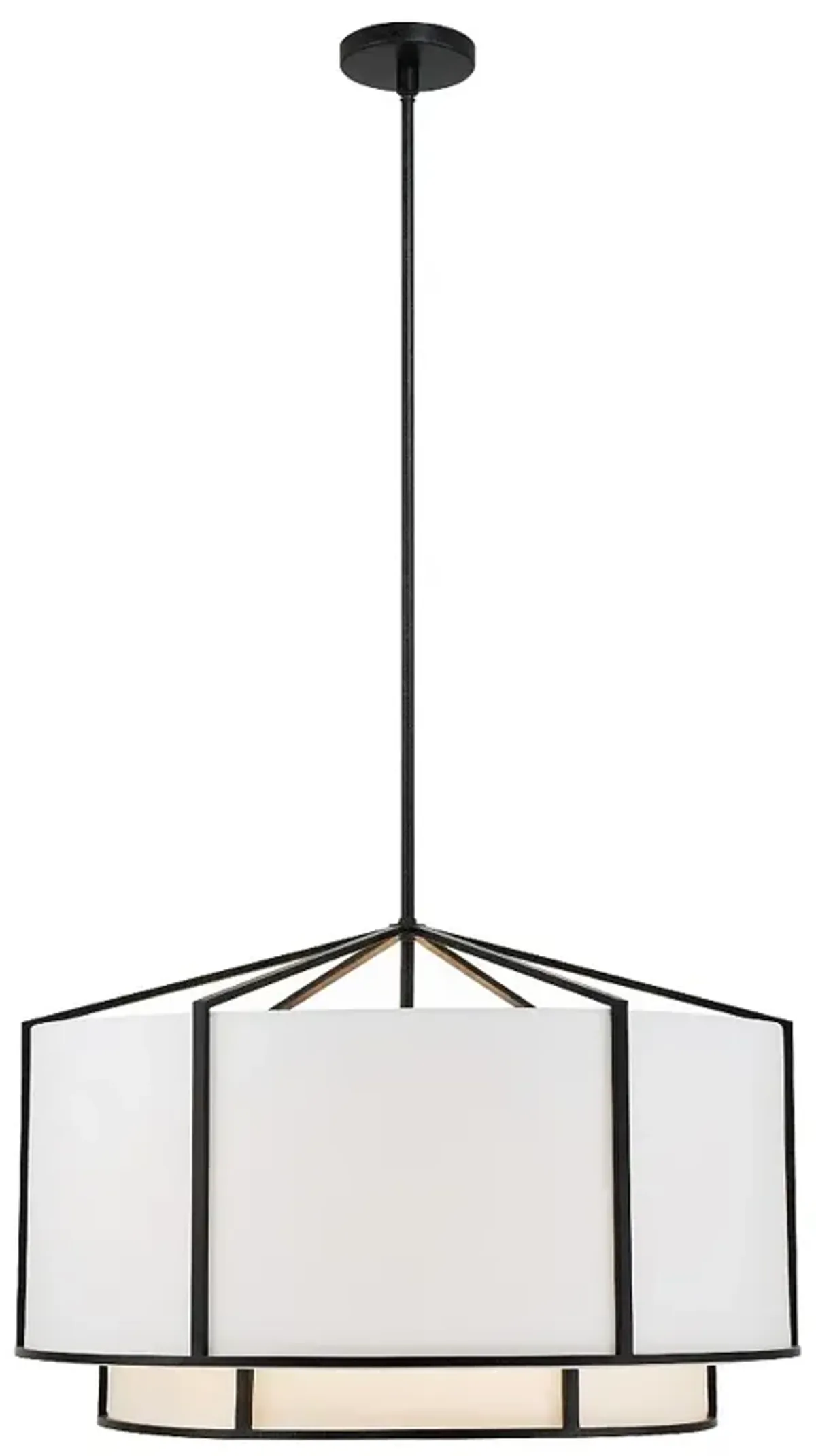 Carlyn 6 Light Black Chandelier