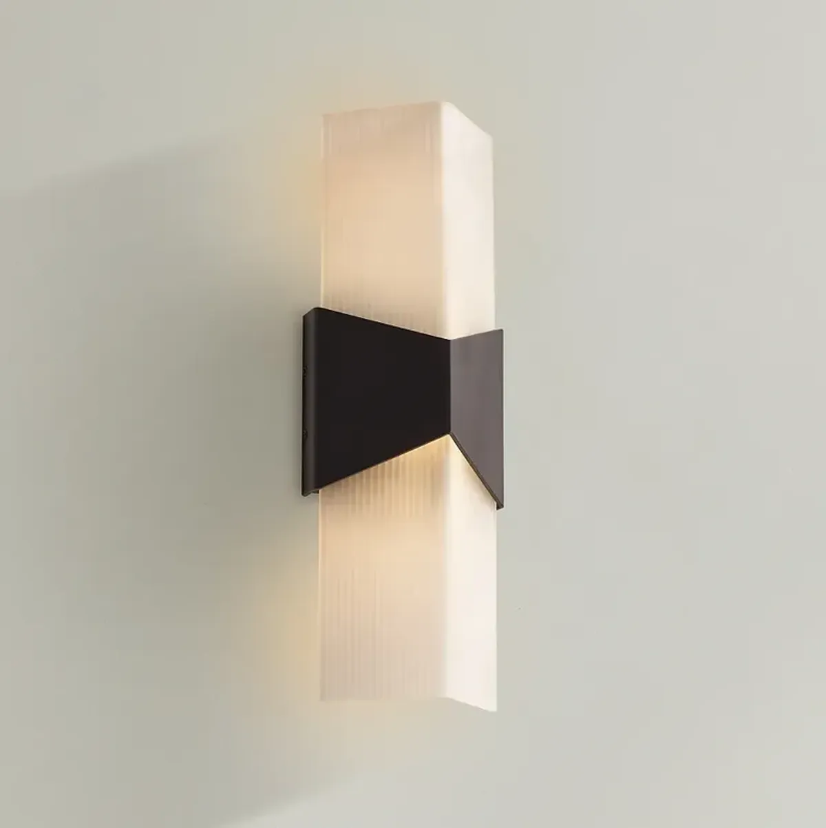 Possini Euro Tux 18" High Black and White LED Wall Sconce