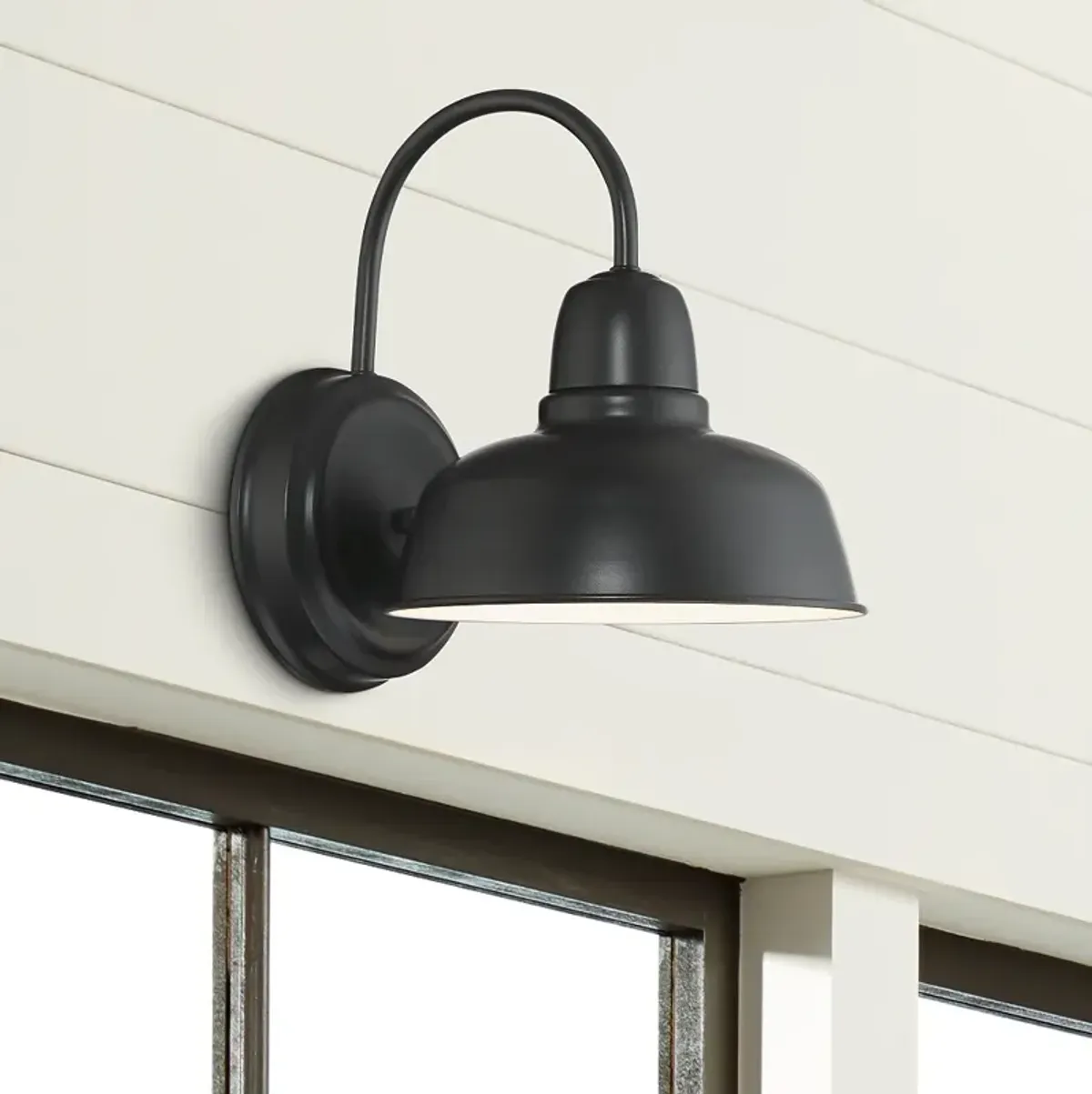Urban Barn 11 1/4" High Black Finish Wall Sconce
