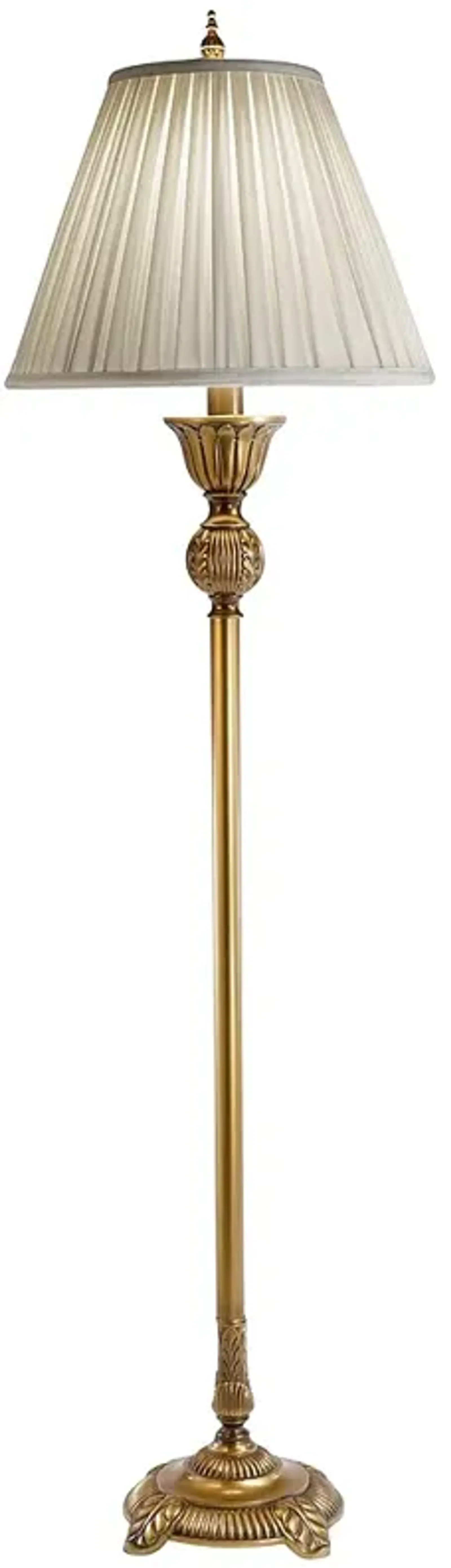 Stiffel Wilson 64" Traditional Antique Brass Finish Metal Floor Lamp