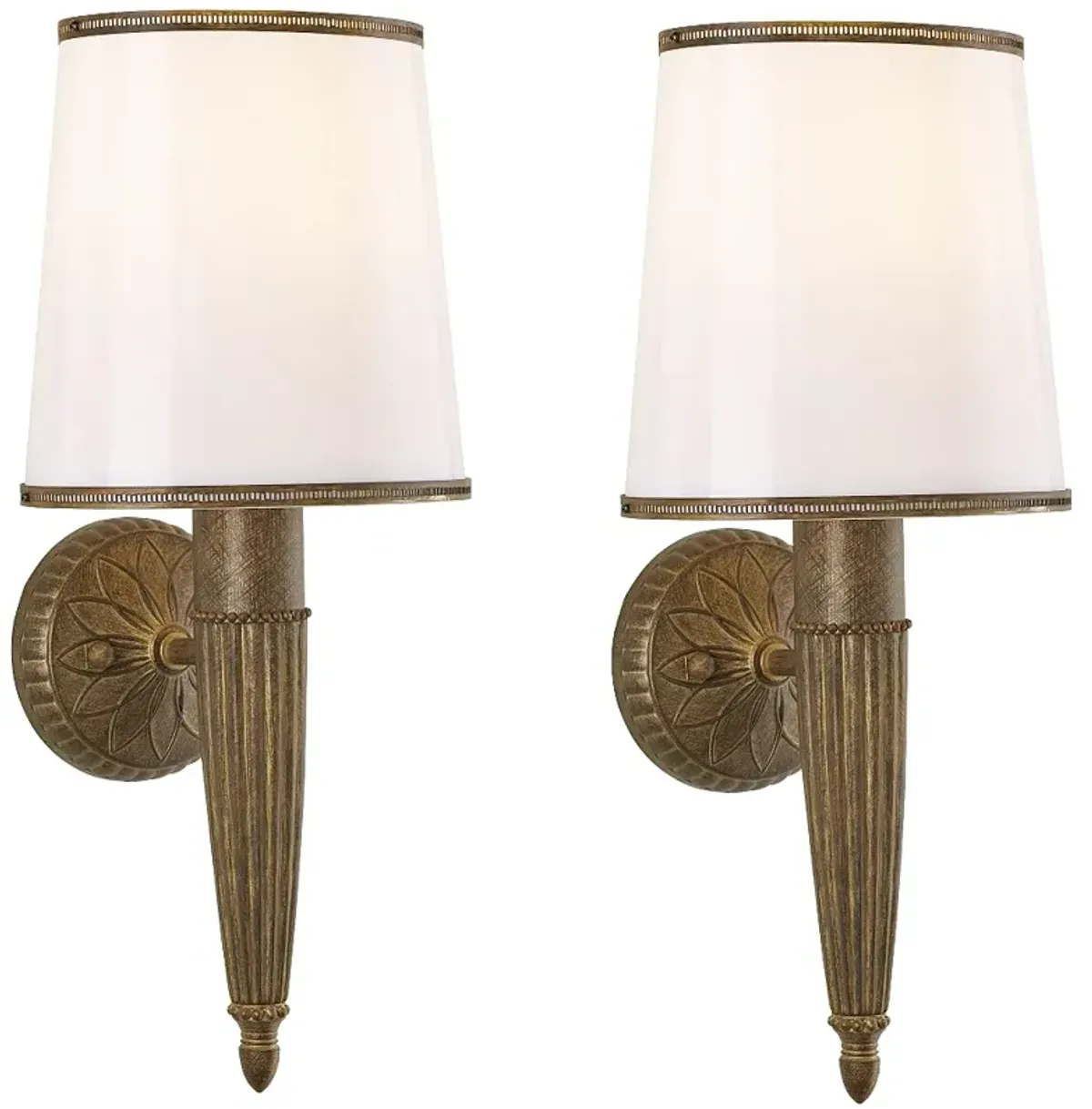Serina 19" High Golden Harvest Wall Sconce Set of 2